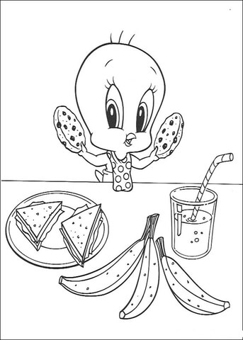 Baby Tweety  Coloring Page